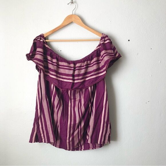 Lane Bryant boho off the shoulder blouse nwt size 18/20 - Picture 1 of 7